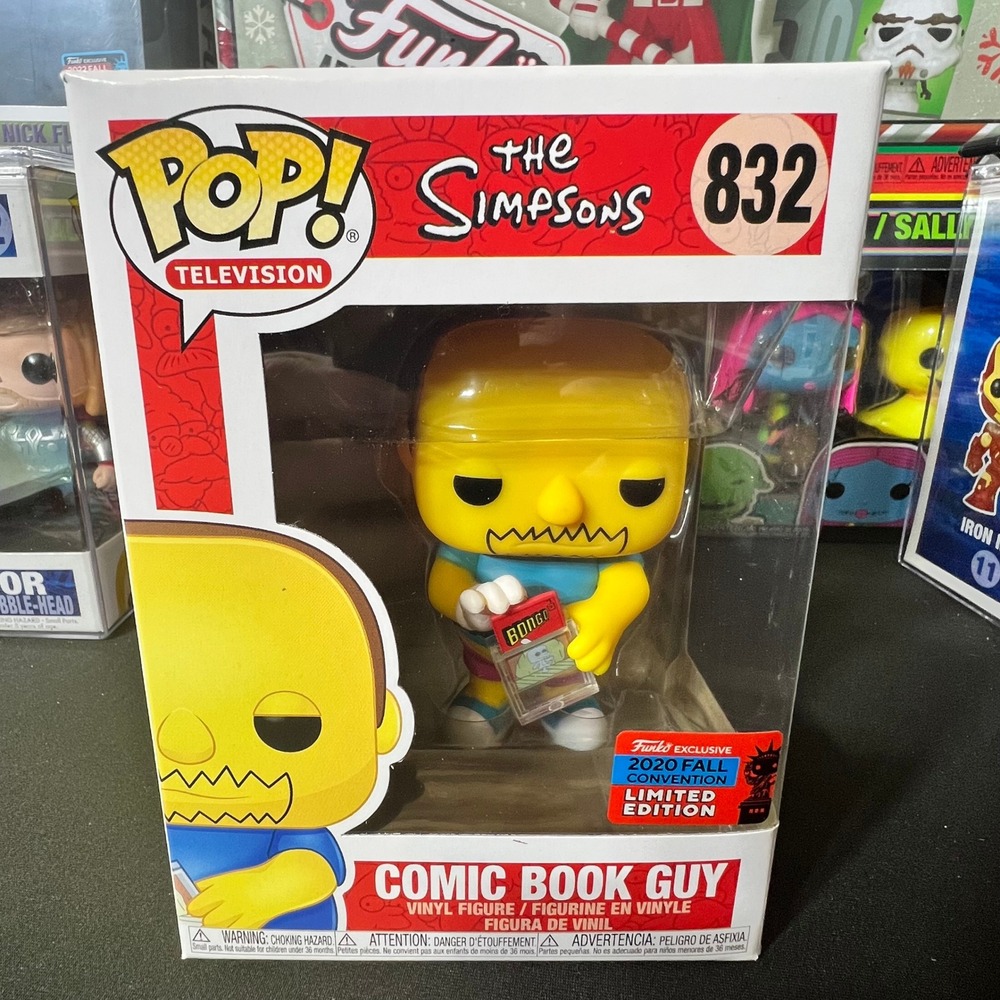 Funko Pop The Simpsons Comic Book Guy 832 2020 Fall Convention Exclusive Figure